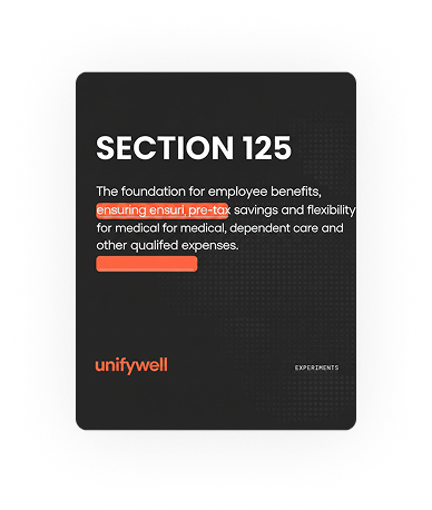 Section 125 benefits graphic for streamlining enrollment